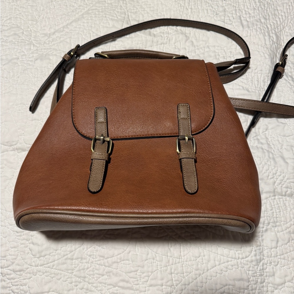 Jen & Co. Vegan Leather Backpack Purse